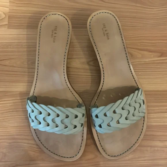 Brand new Rag & Bone Melrose Mid kitten heel sandals. Size 10. Mint nubuck. - Picture 4 of 13